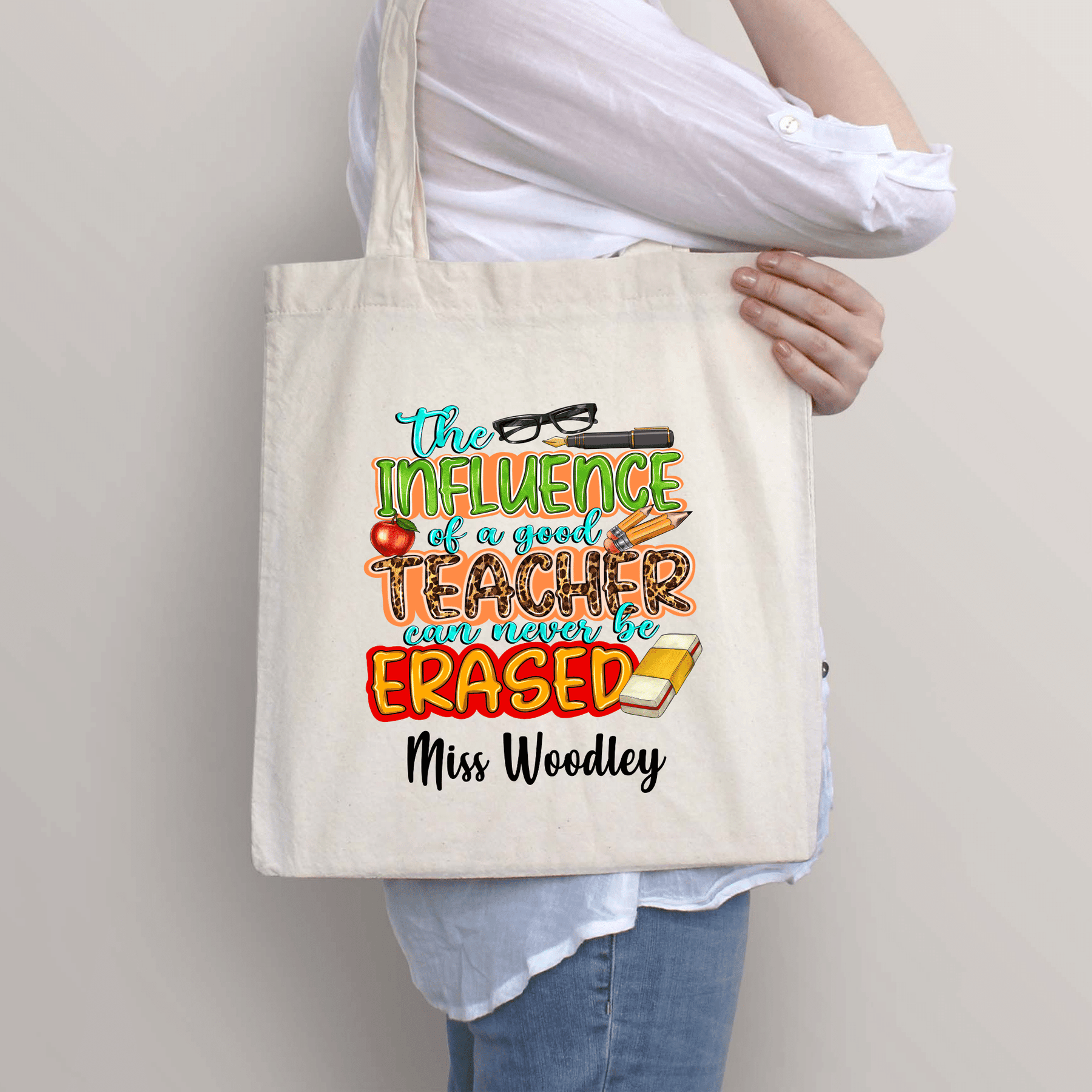 NEVER BE ERASED TEACHER BAG