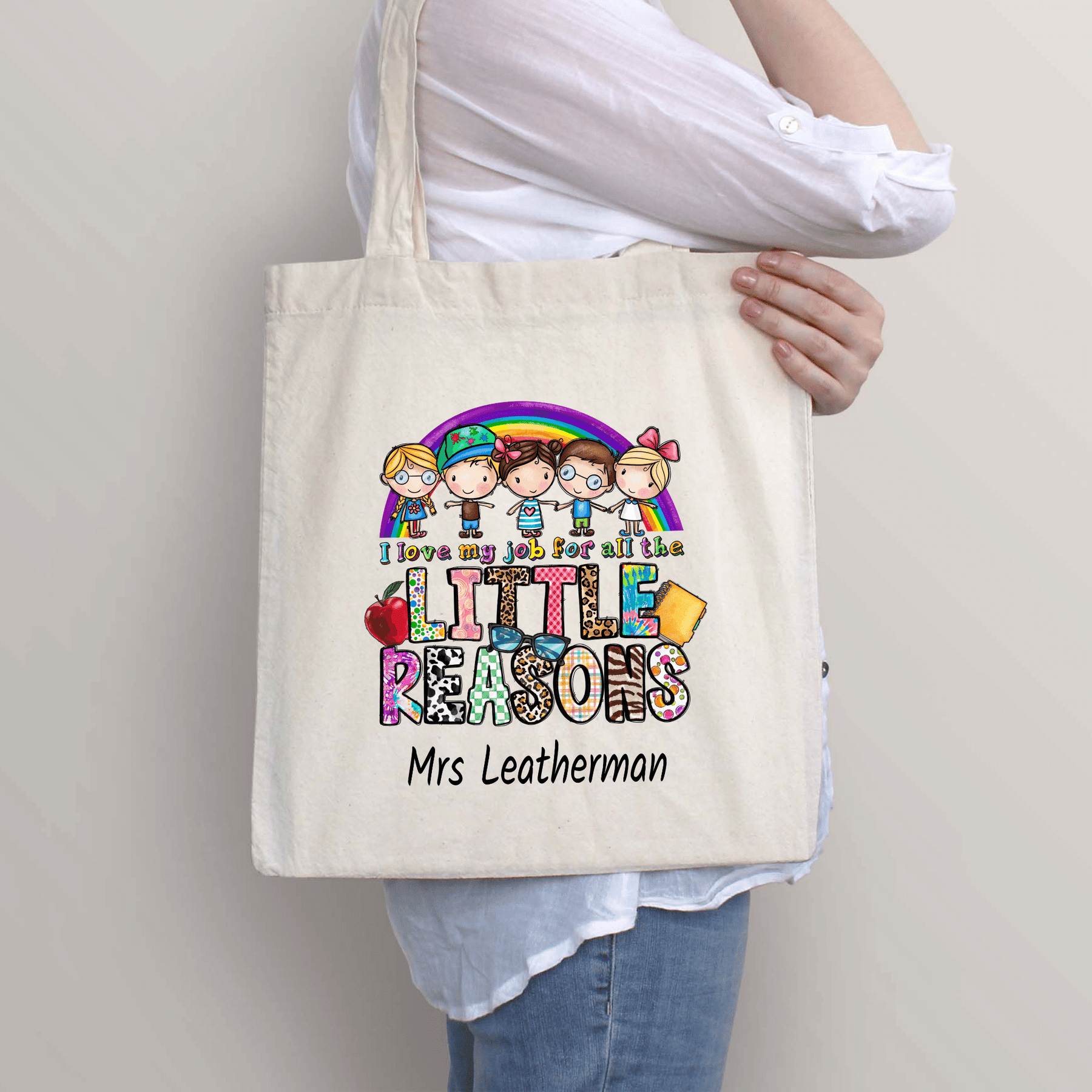 I LOVE MY JOB TEACHER BAG