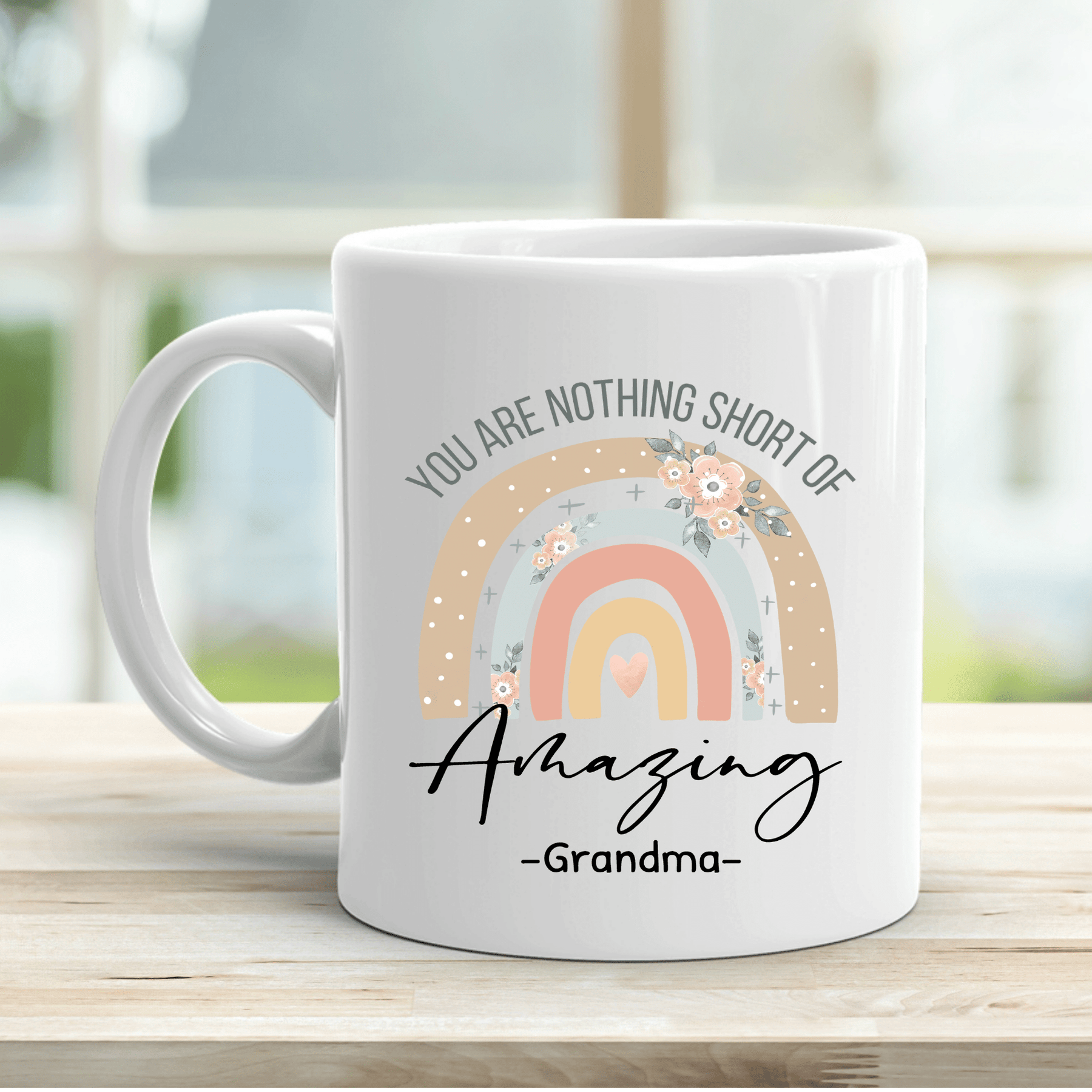 GOLD RAINBOW GRANDMA MUG