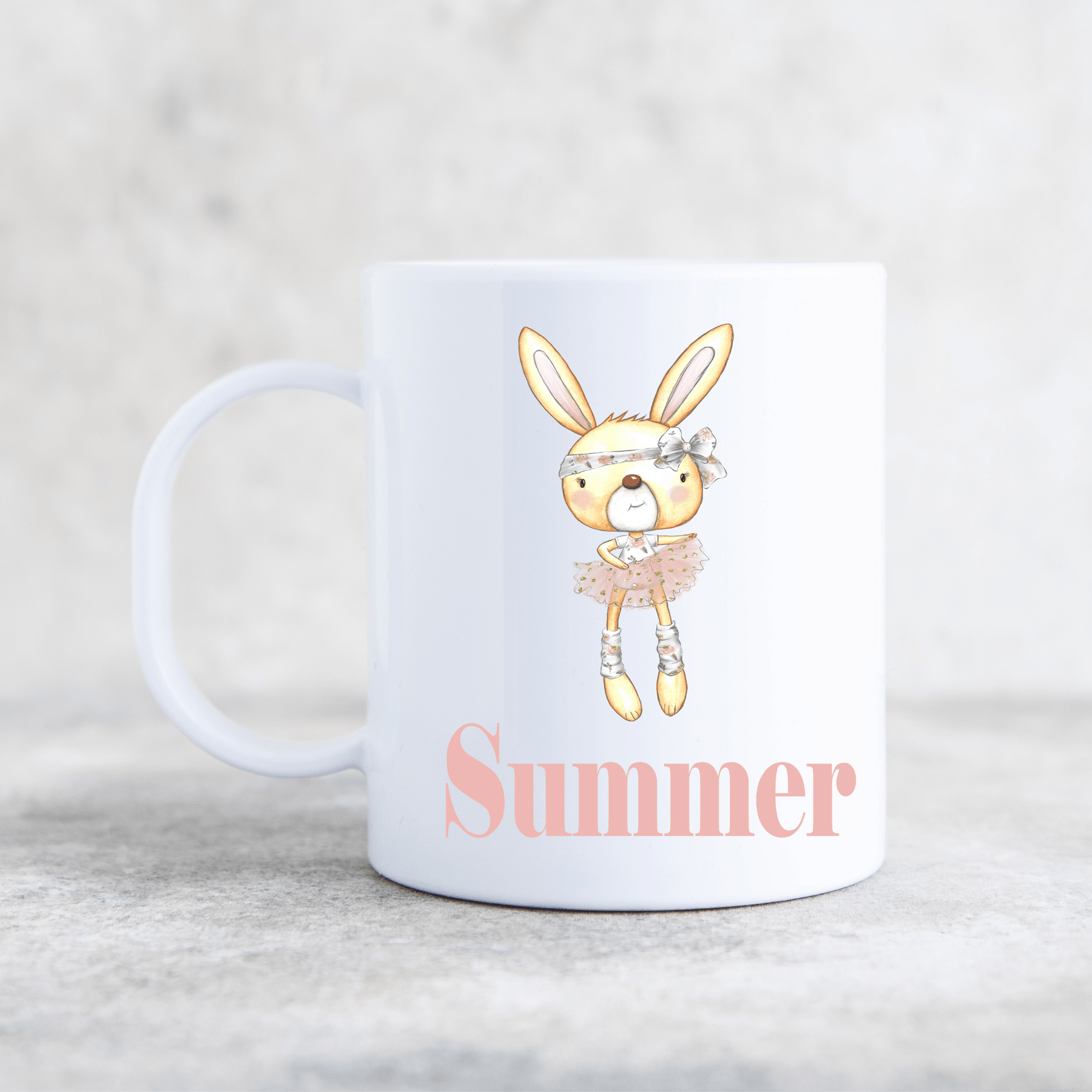 BUNNY DANCER PLASTIC MUG
