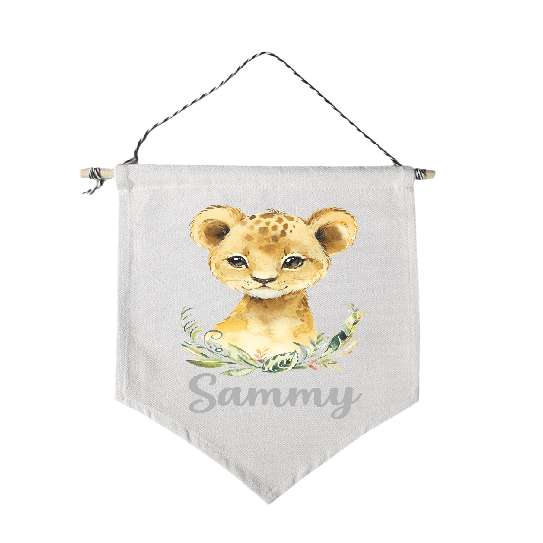 Lil Green Rhino animal flag LION CUB FLAG