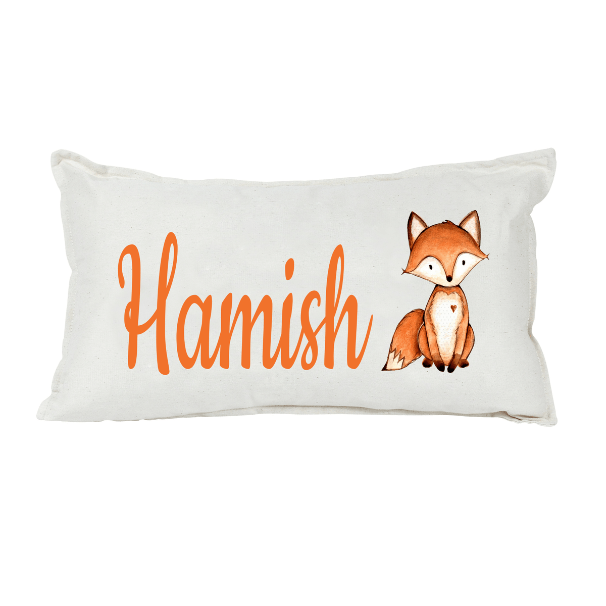 Lil Green Rhino animal pillow FOX RECTANGLE PILLOW