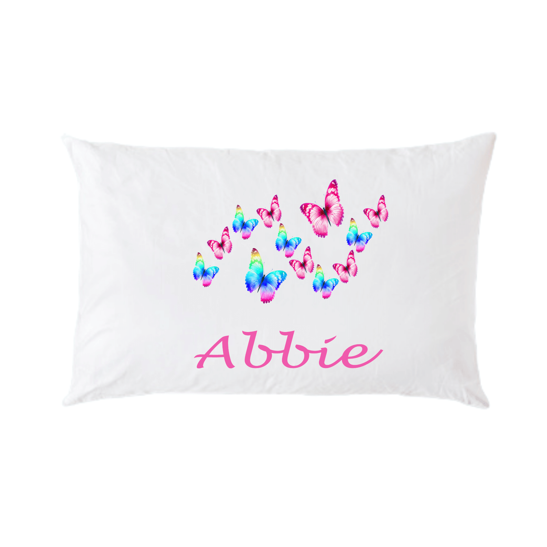 Lil Green Rhino animal pillowcase BUTTERFLIES PILLOWCASE