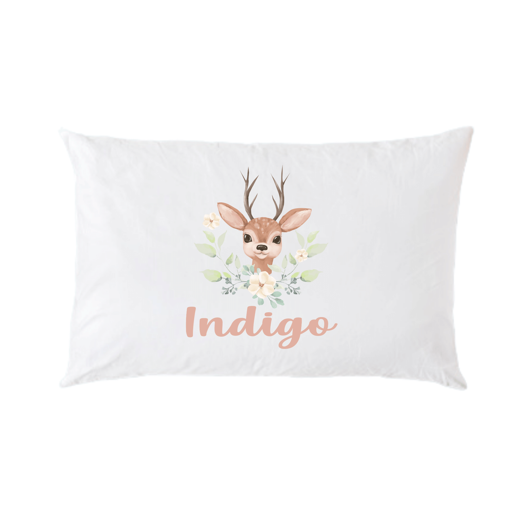 Lil Green Rhino animal pillowcase DEER PILLOWCASE