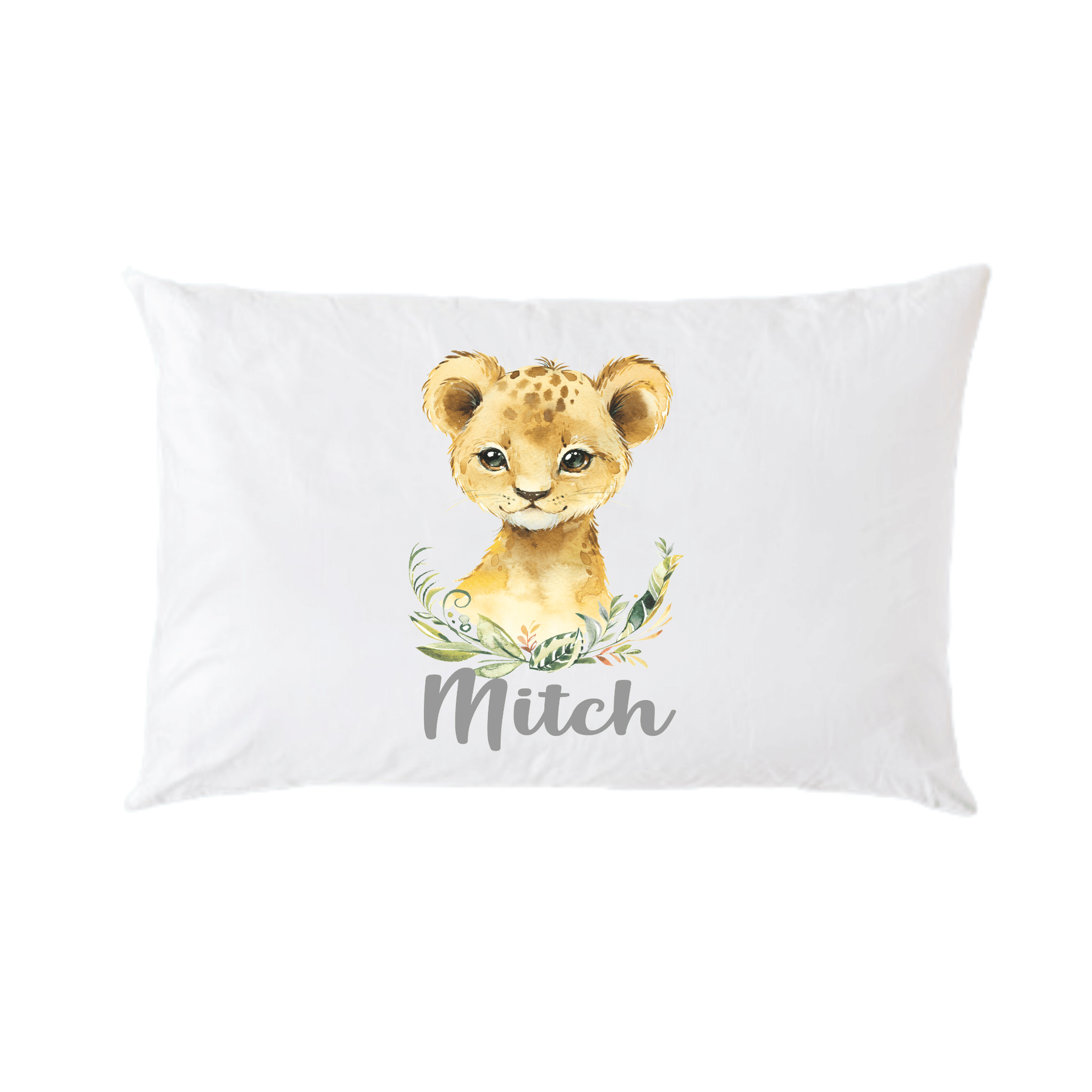 Lil Green Rhino animal pillowcase LION CUB PILLOWCASE