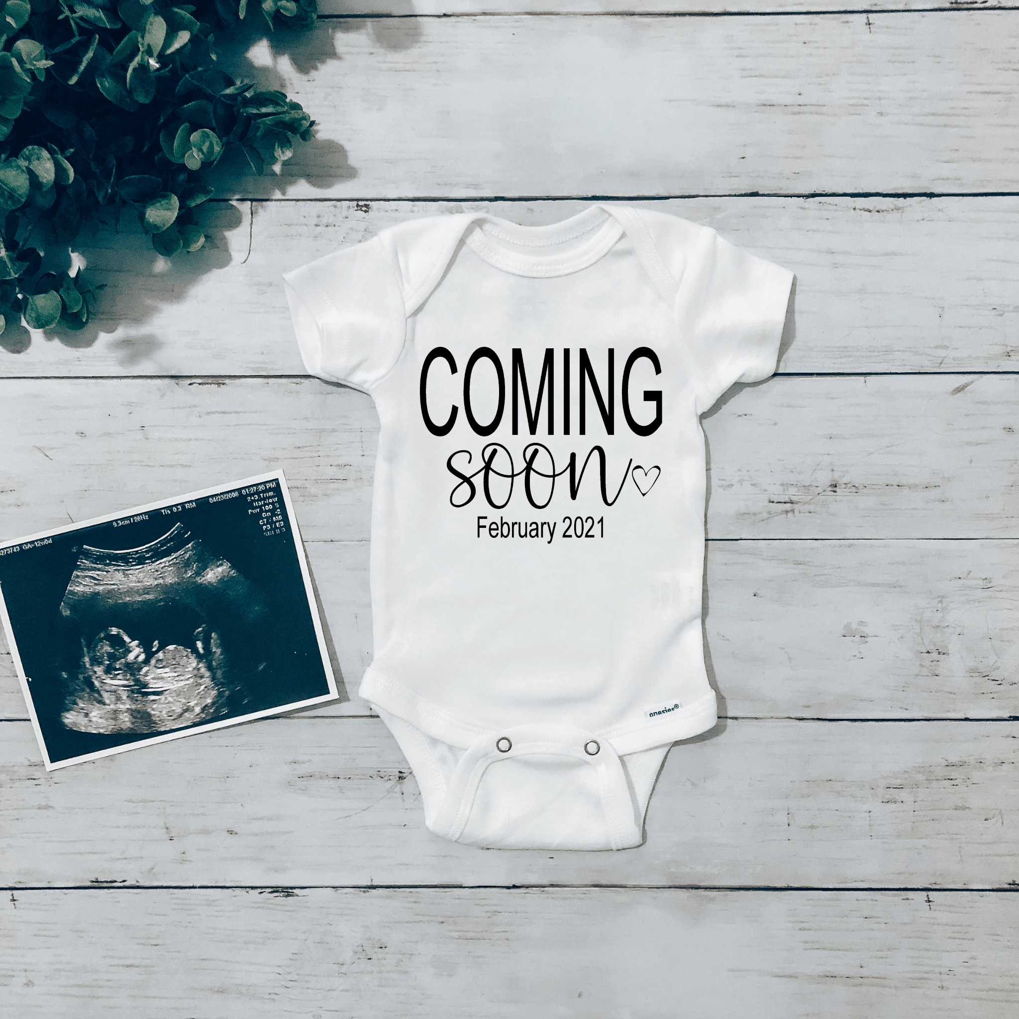 Coming soon sales onesie