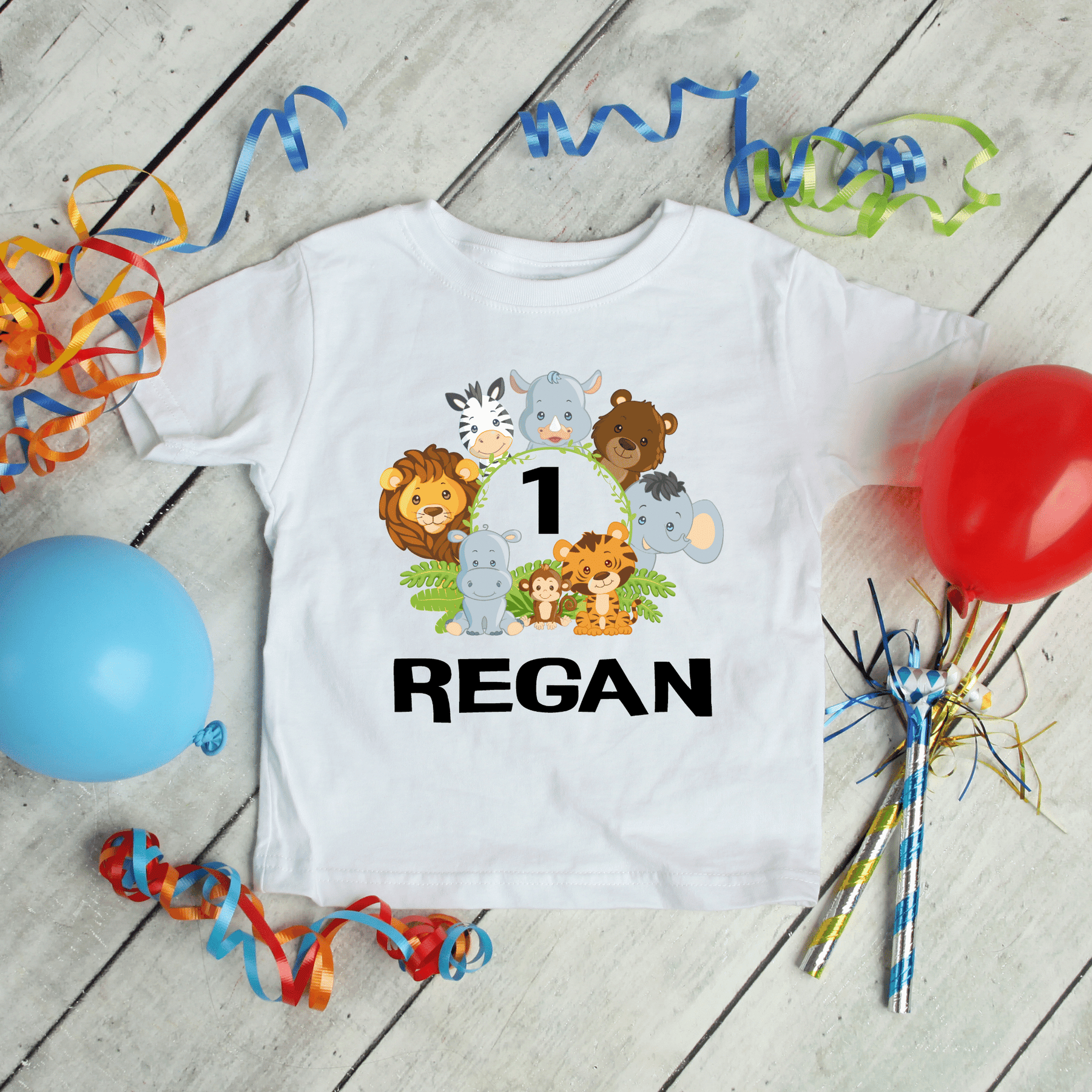 Lil Green Rhino Birthday t-shirt ANIMAL BIRTHDAY TEE