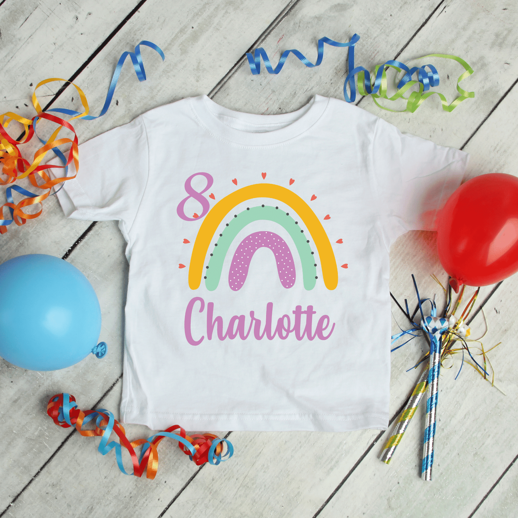 Lil Green Rhino Birthday t-shirt RAINBOW BIRTHDAY TEE