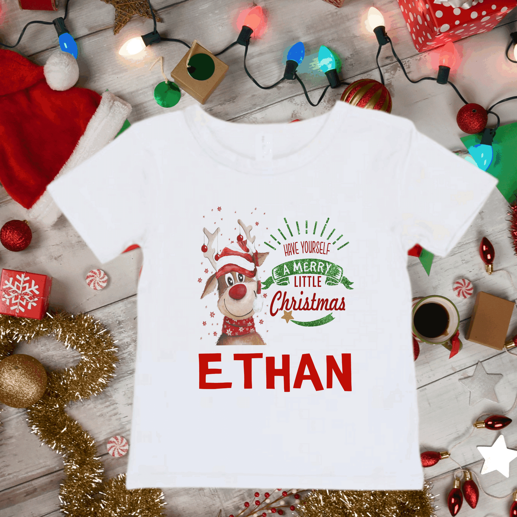 Lil Green Rhino Christmas TShirt MERRY LITTLE CHRISTMAS CHRISTMAS TEE