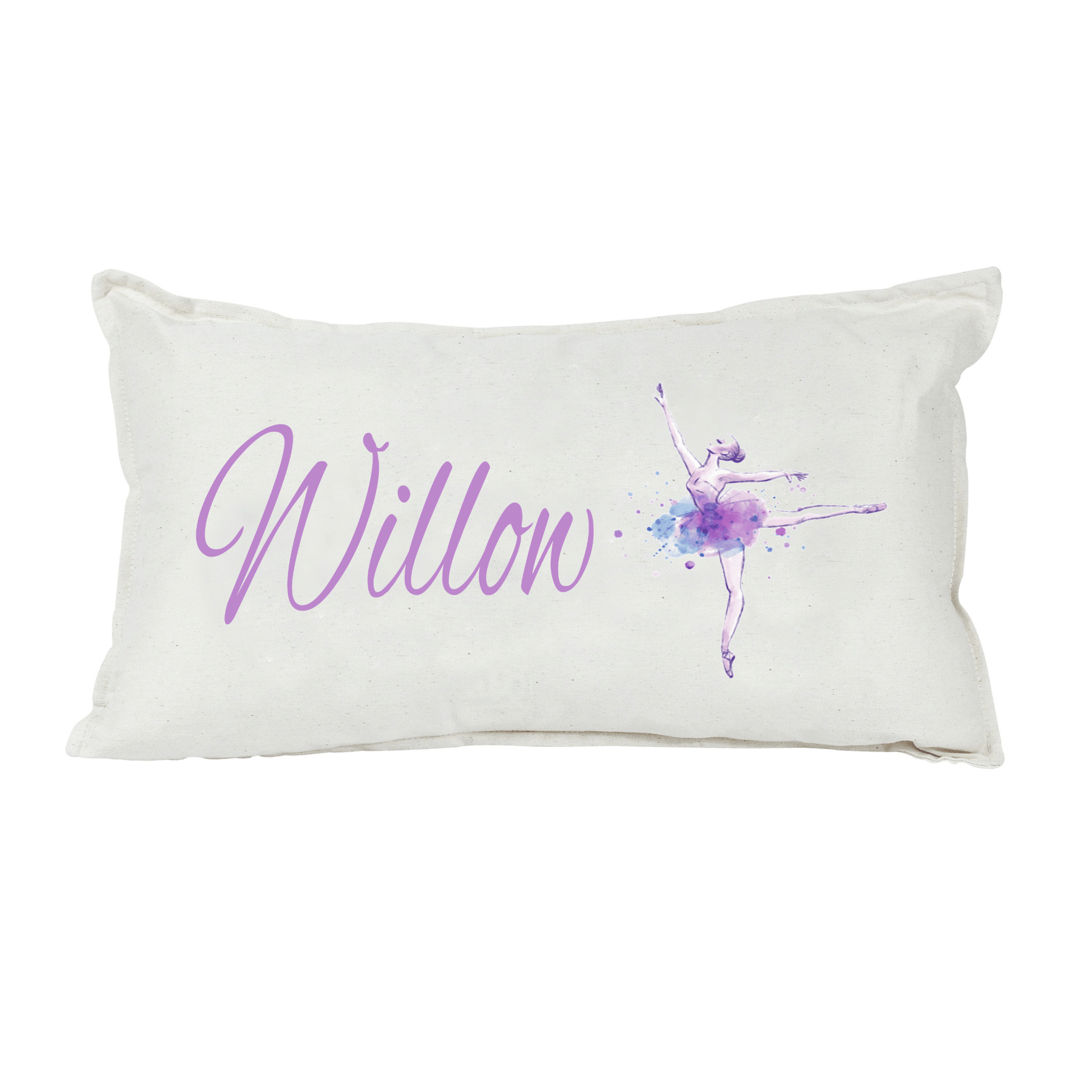 Lil Green Rhino dance pillow BALLERINA DANCER RECTANGLE PILLOW