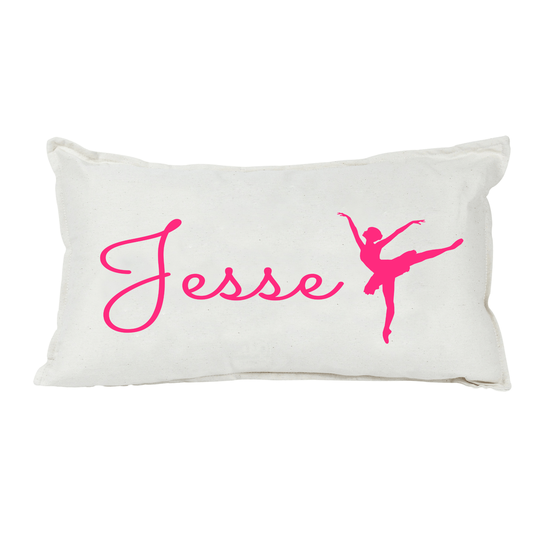 Lil Green Rhino dance pillow BALLERINA PINK RECTANGLE PILLOW