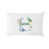 Lil Green Rhino dinosaur pillowcase DINOSAUR CLOUD PILLOWCASE