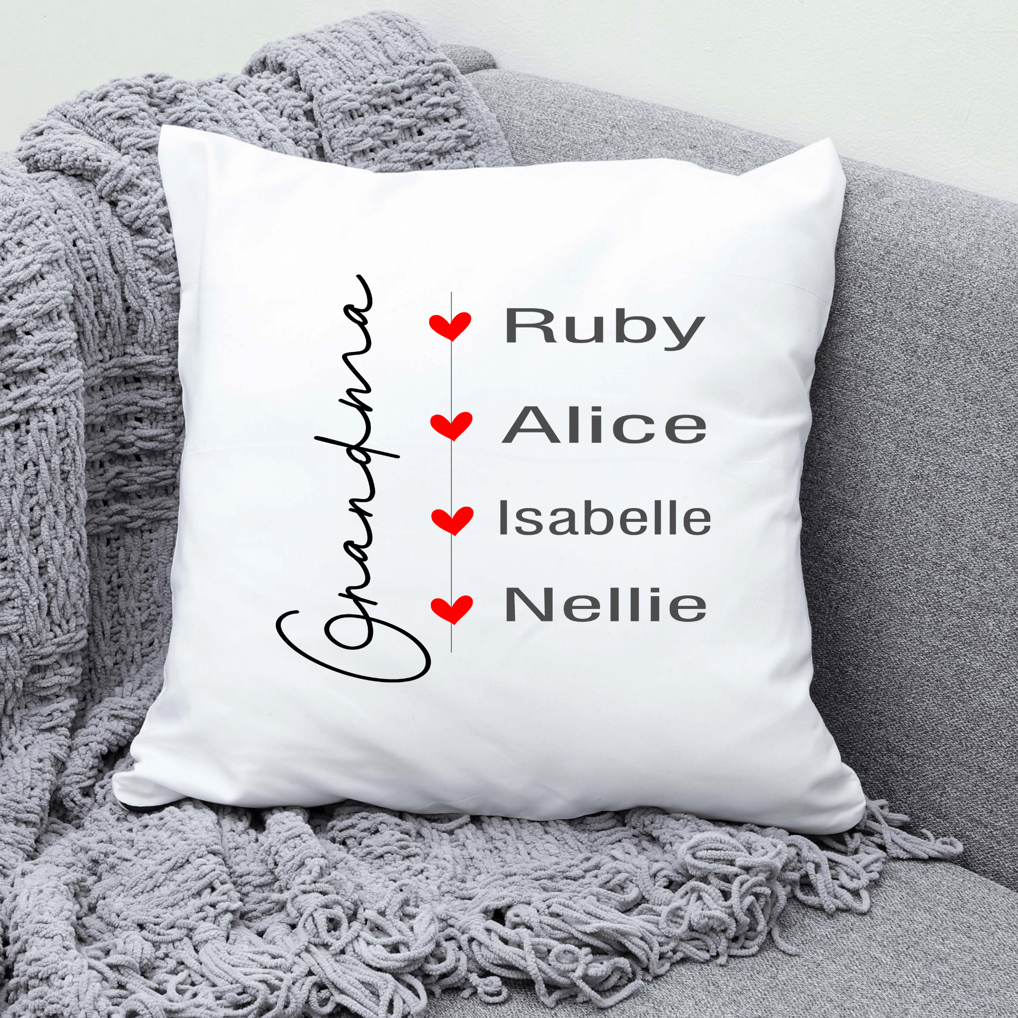 GRANDMA HEARTS PILLOW