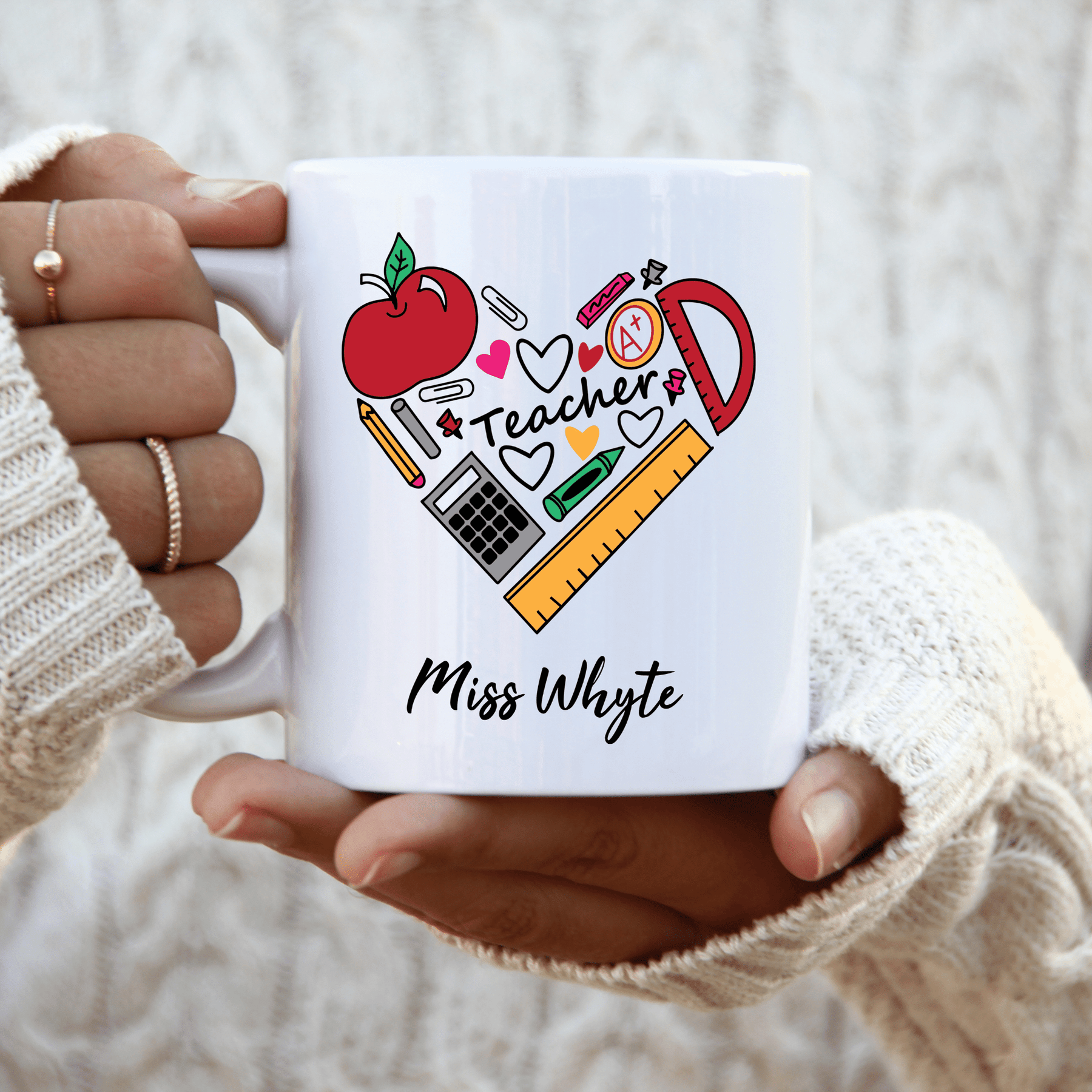 Lil Green Rhino mug teacher A+ TEACHER MUG