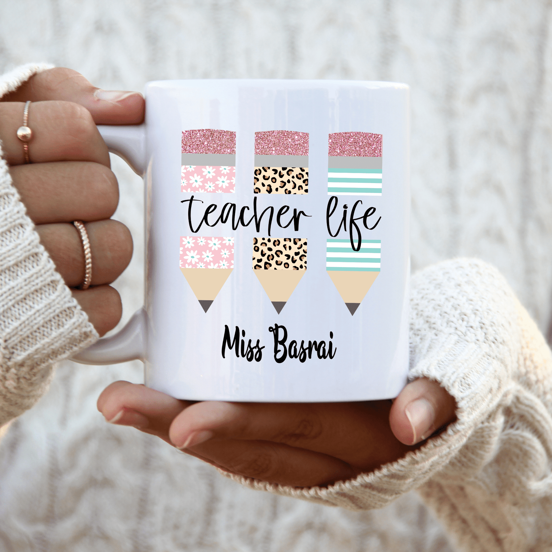 Lil Green Rhino mug teacher TEACHER LIFE MUG
