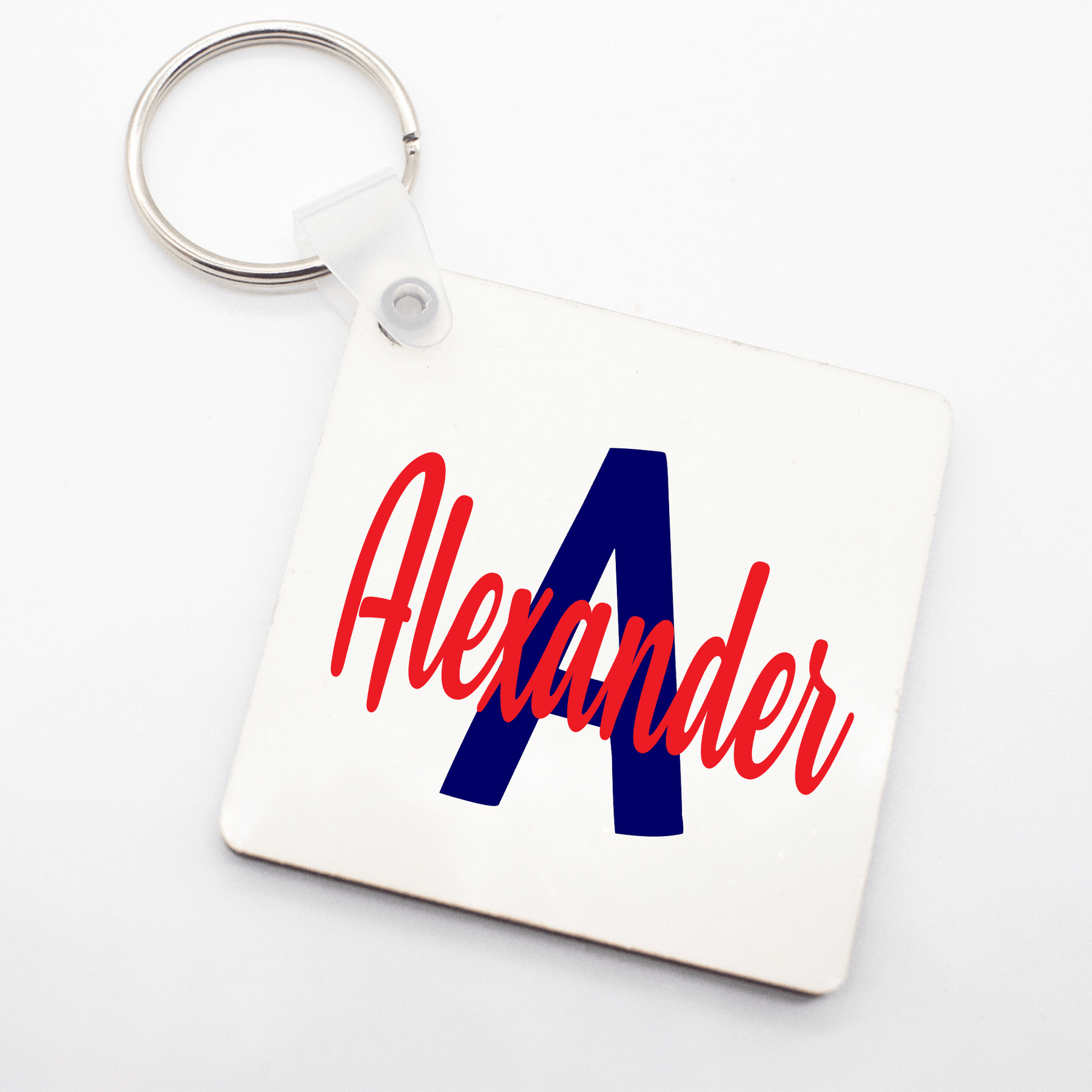 Lil Green Rhino name bag tags RED AND BLUE NAME BAG TAG