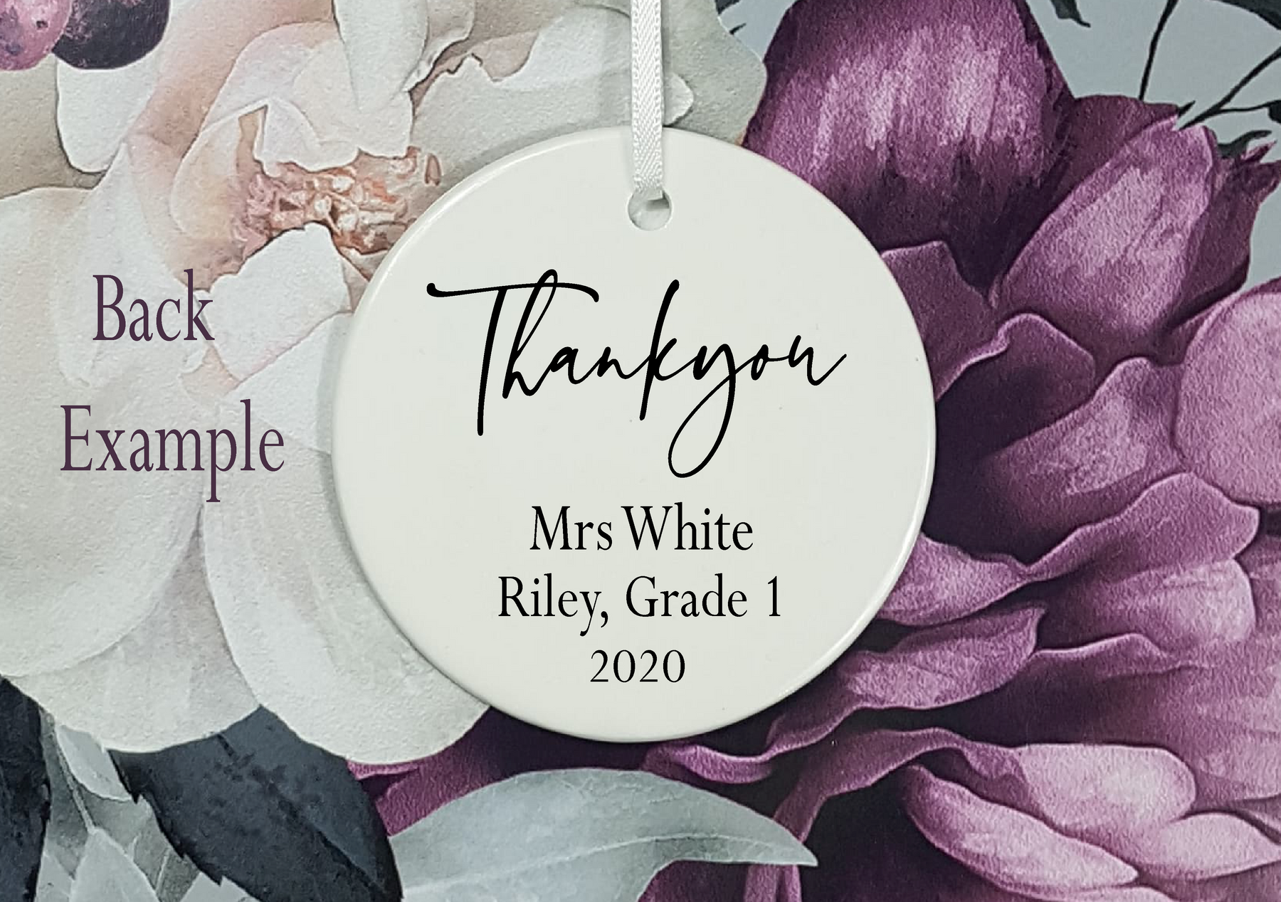Lil Green Rhino ornament teacher THANKYOU TEACHER ORNAMENT