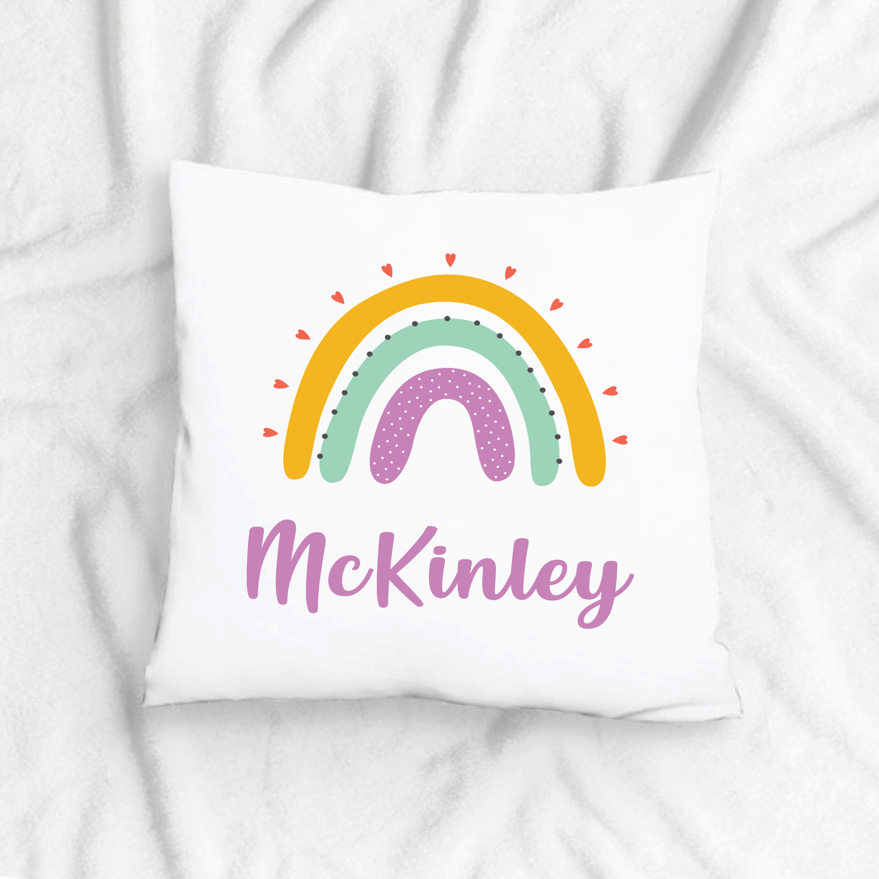 Lil Green Rhino rainbow pillow RAINBOW PILLOW