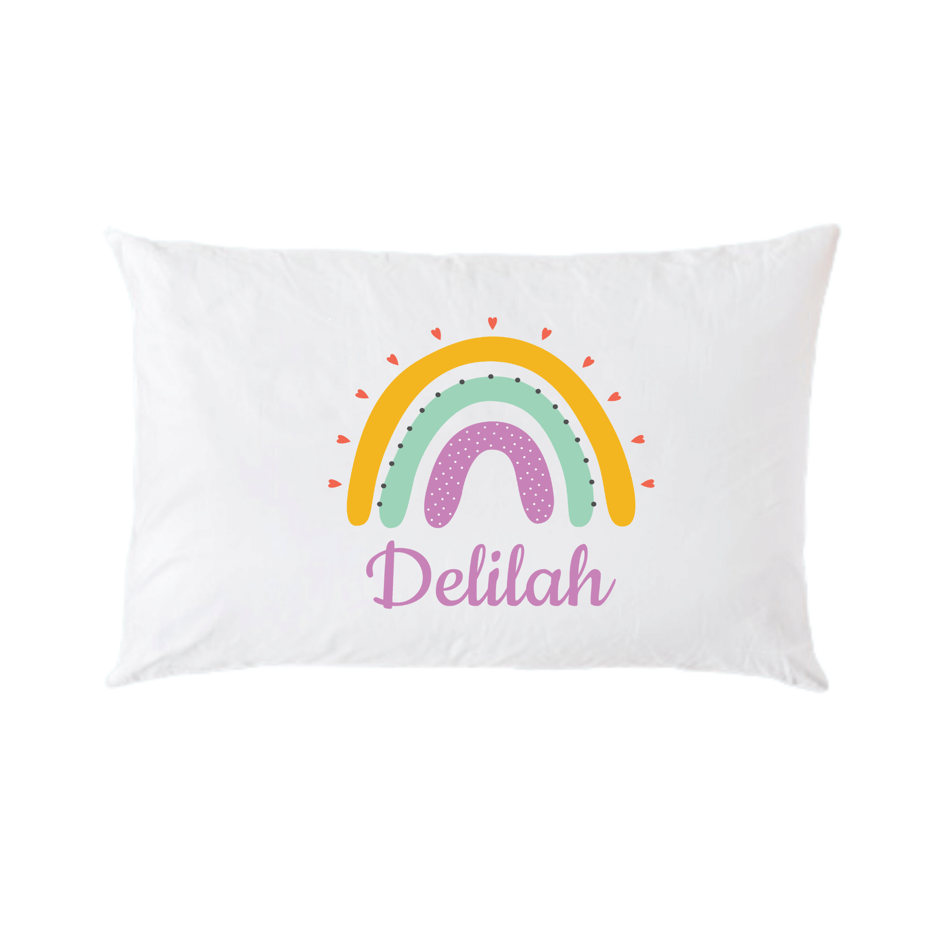Lil Green Rhino rainbow pillowcase RAINBOW PILLOWCASE