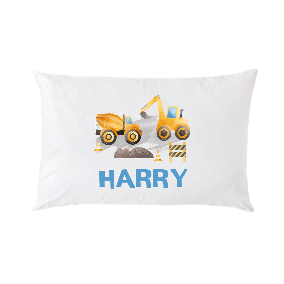 Lil Green Rhino truck pillowcase TRUCK CONSTRUTION PILLOWCASE