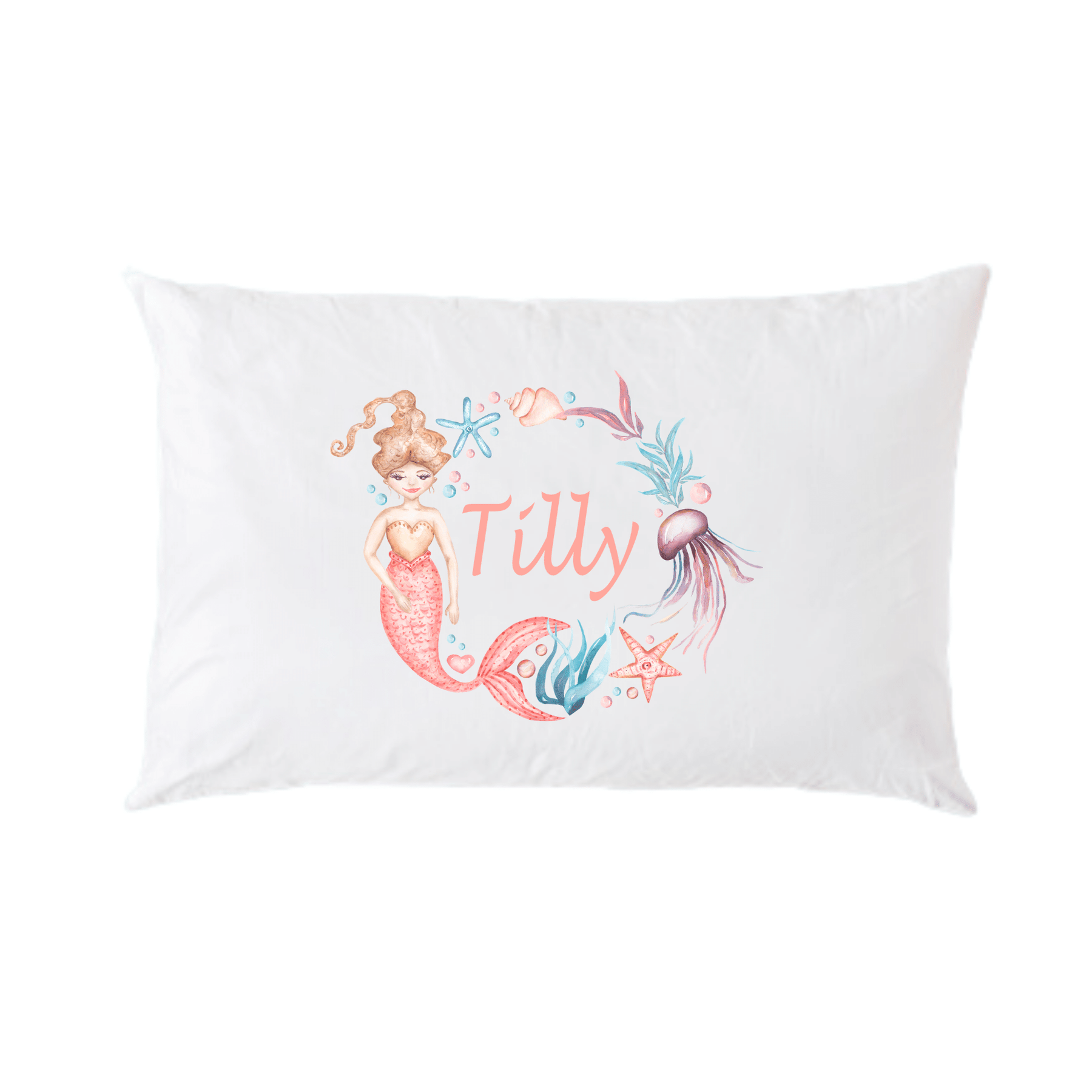 Lil Green Rhino underwater pillowcase MERMAID PILLOWCASE