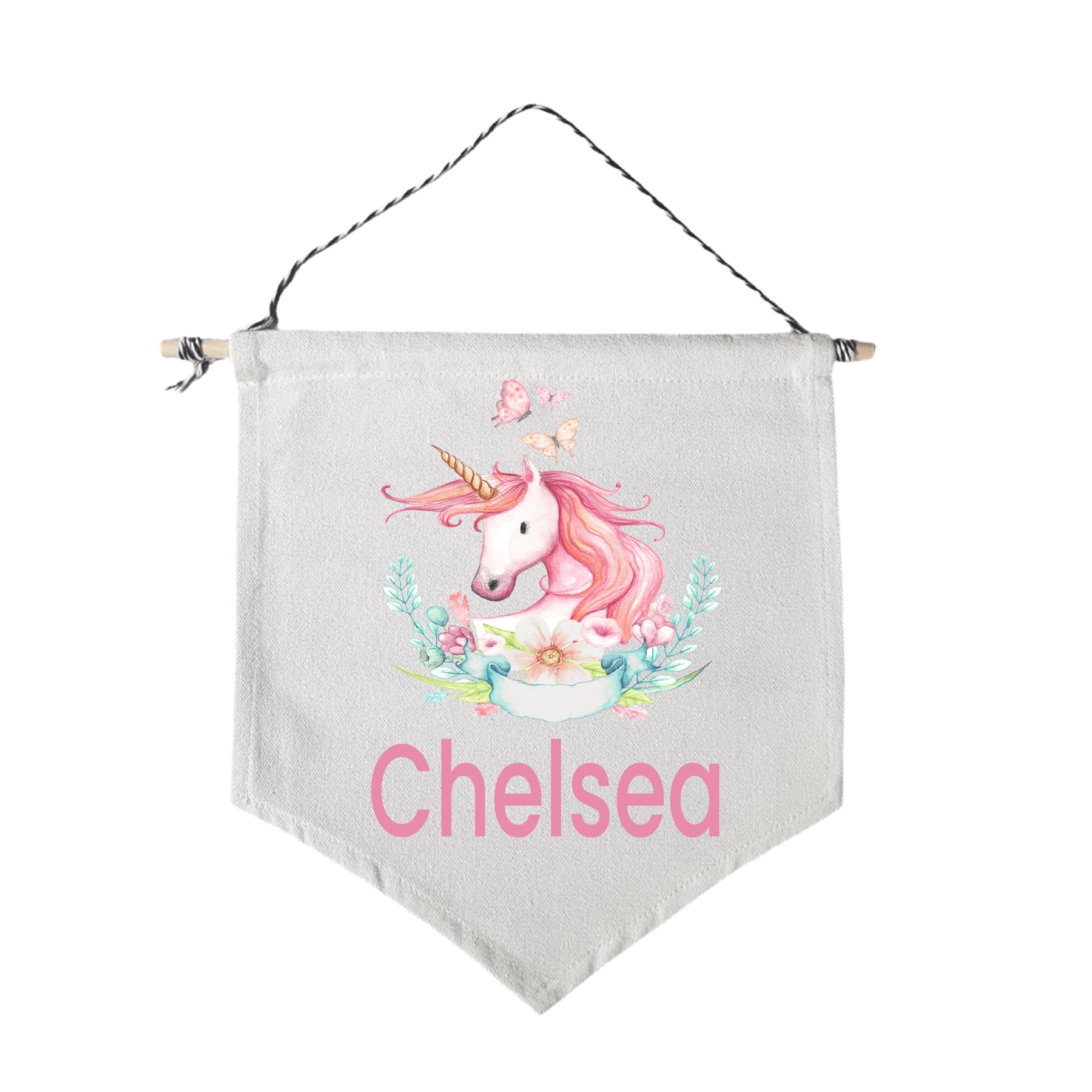 Lil Green Rhino unicorn flag UNICORN WREATH FLAG