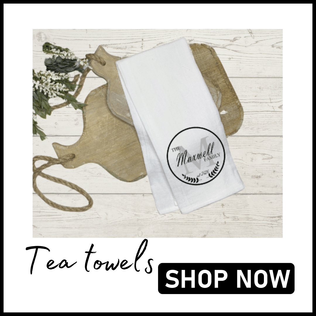 PERSONALISED TEA TOWELS