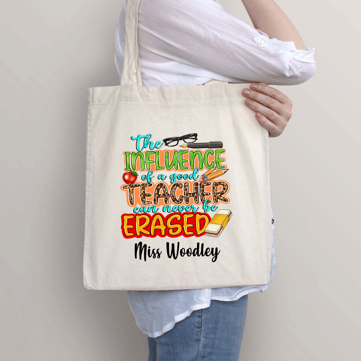 NEVER BE ERASED TEACHER BAG