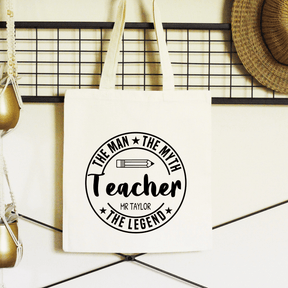 THE MAN THE MYTH TEACHER BAG