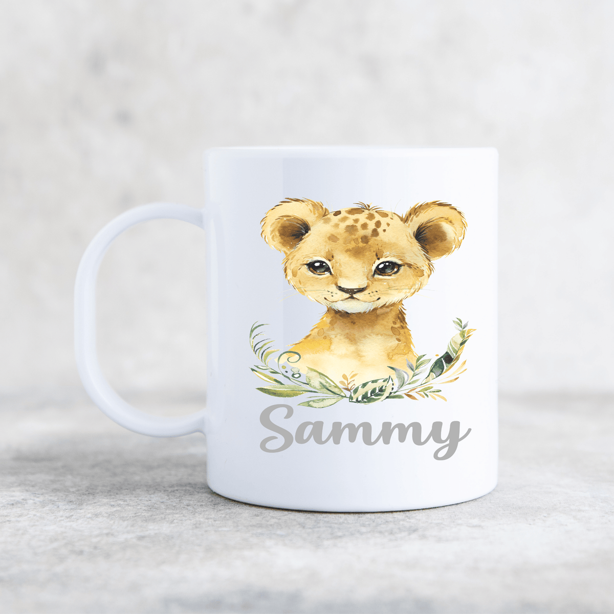 LION CUB PLASTIC MUG