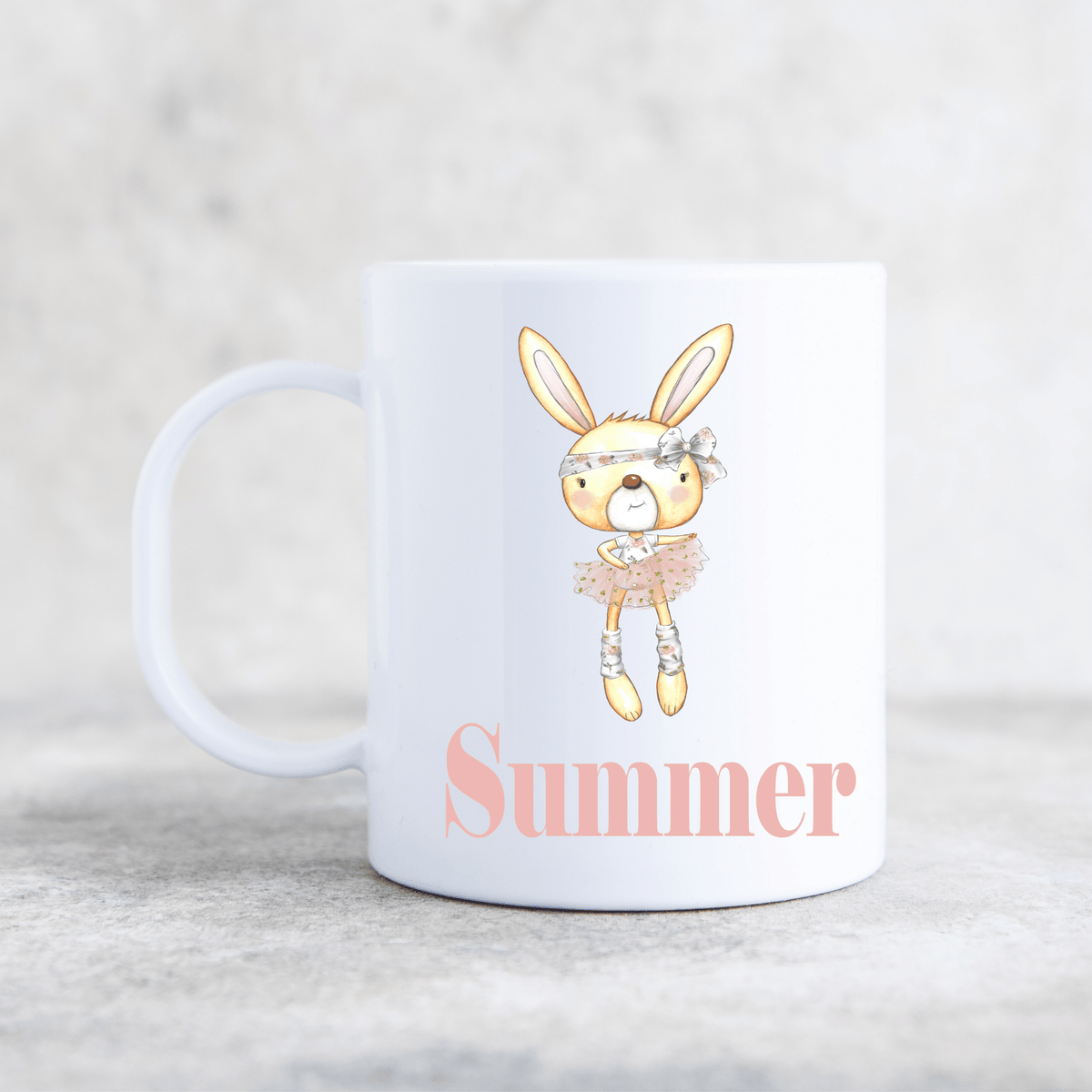 BUNNY DANCER PLASTIC MUG