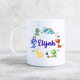 DINOSAUR WREATH PLASTIC MUG