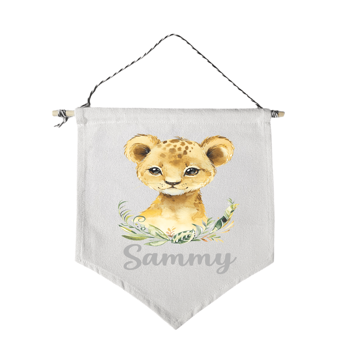 Lil Green Rhino animal flag LION CUB FLAG