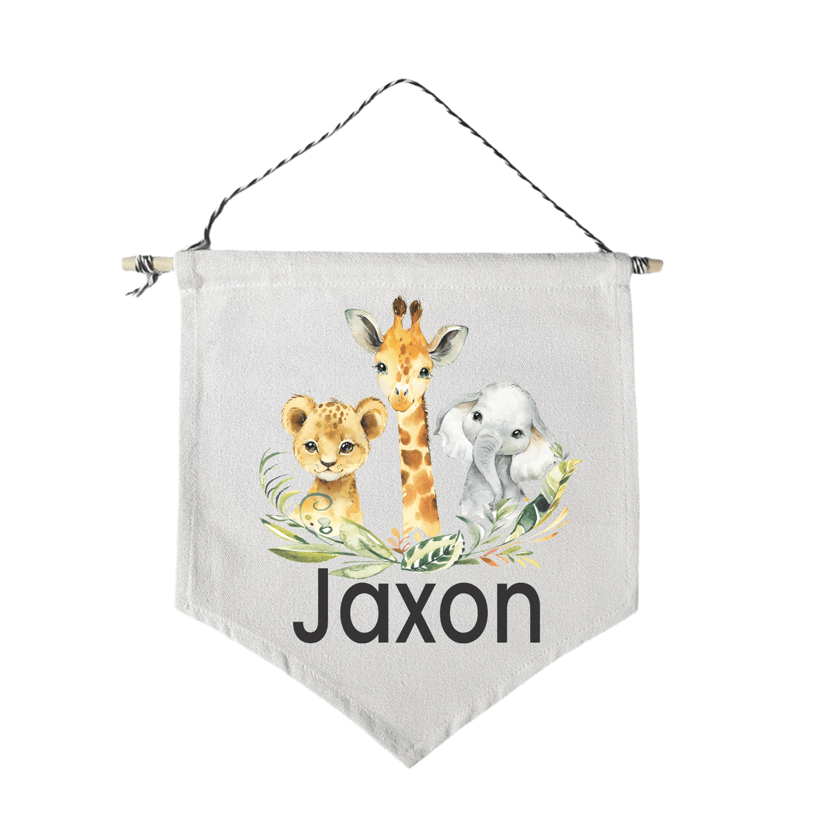 Lil Green Rhino animal flag SAFARI FLAG