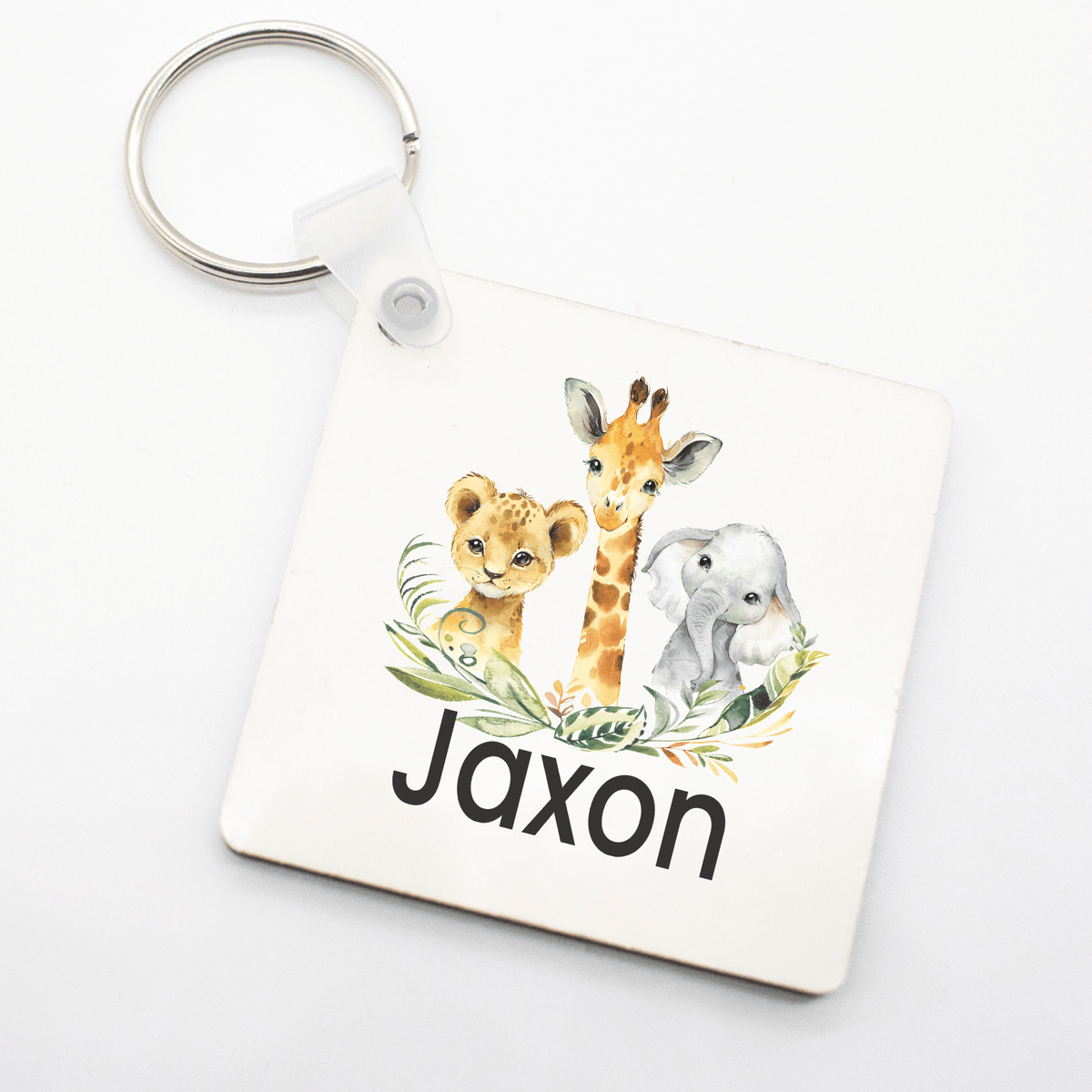 Lil Green Rhino animal name tags SAFARI BAG TAG