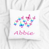 Lil Green Rhino animal pillow BUTTERFLIES PILLOW
