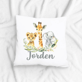 Lil Green Rhino animal pillow SAFARI PILLOW