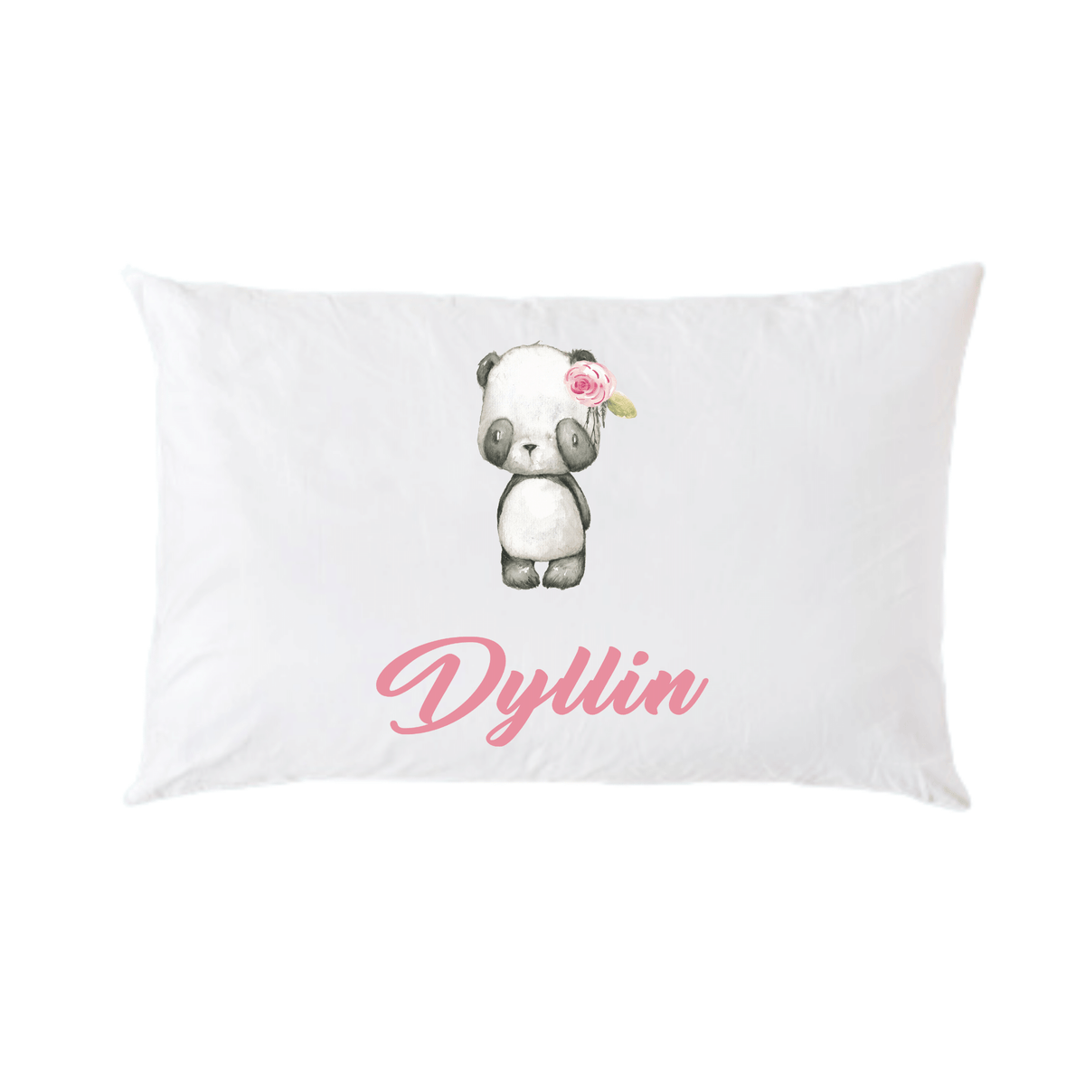 Lil Green Rhino animal pillowcase PANDA PILLOWCASE