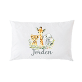 Lil Green Rhino animal pillowcase SAFARI PILLOWCASE