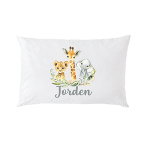 Lil Green Rhino animal pillowcase SAFARI PILLOWCASE