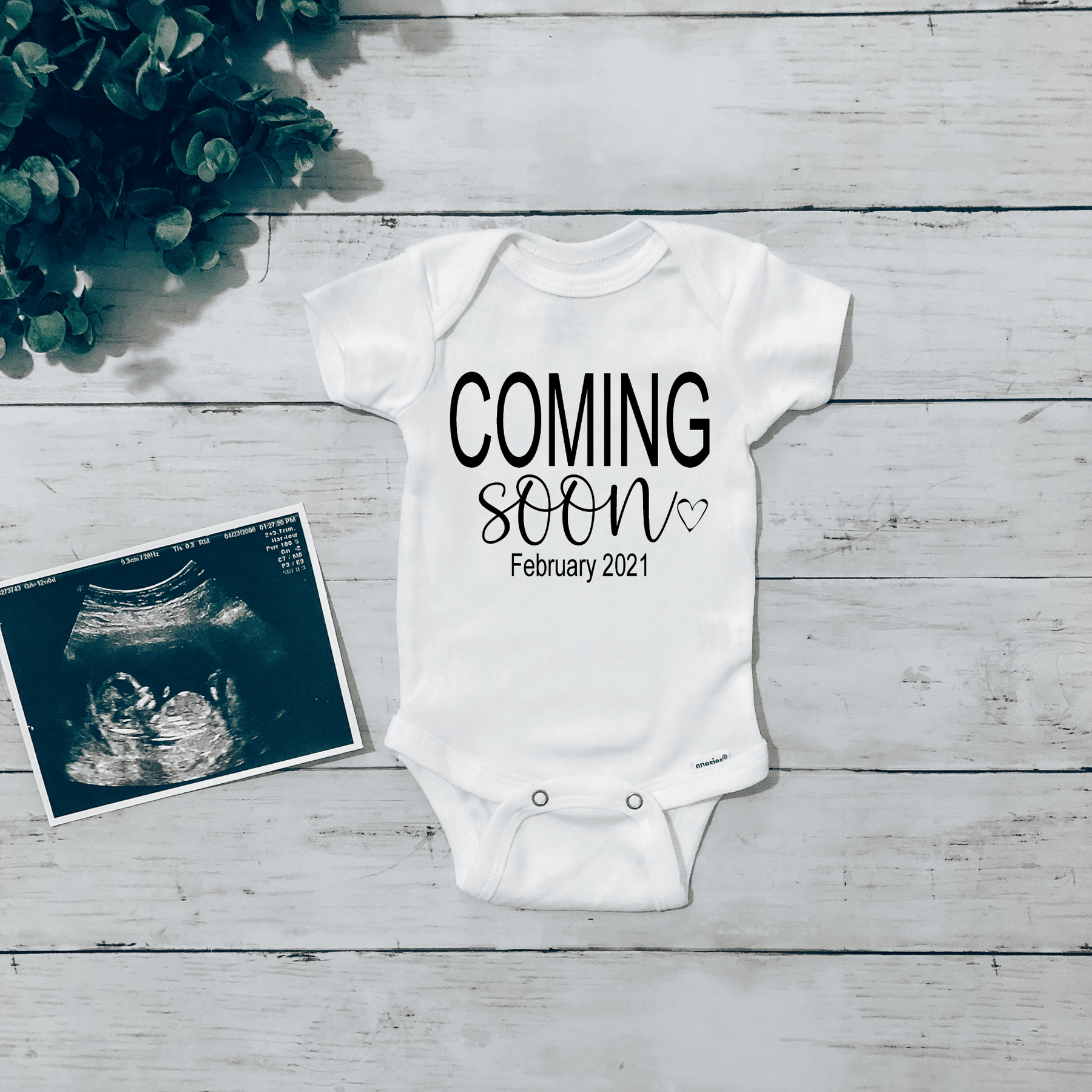 Lil Green Rhino baby announcement COMING SOON ONESIE