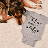 Lil Green Rhino baby announcement EVERY DOG NEEDS A BABY ONESIE