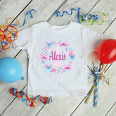 Lil Green Rhino Birthday t-shirt BUTTERFLY WREATH BIRTHDAY TEE