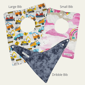 Lil Green Rhino Blue Ripple - Dribble Bib