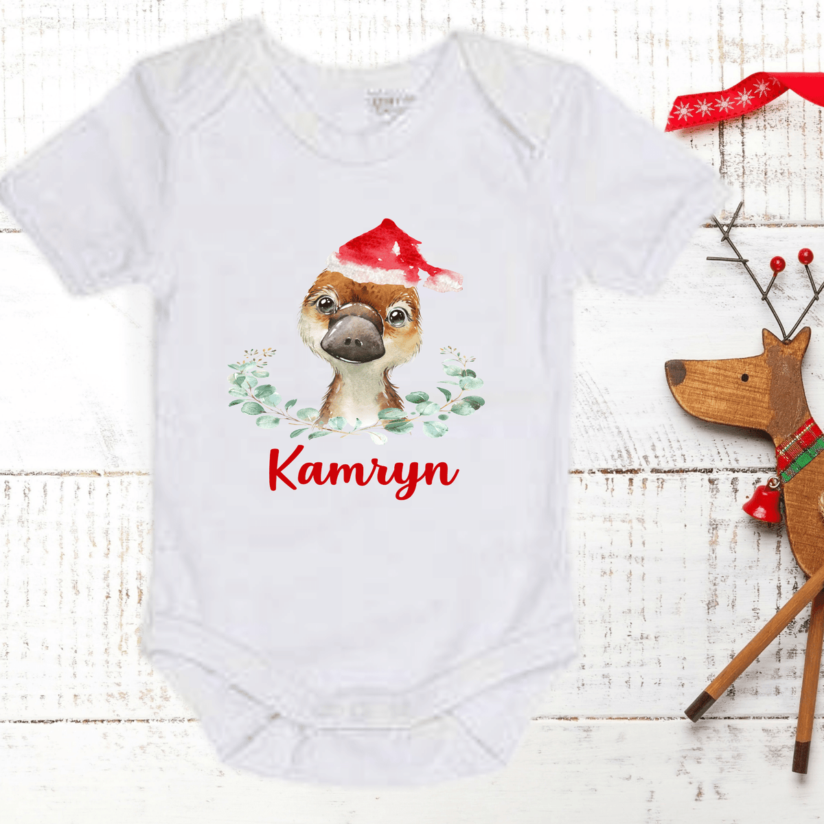 Lil Green Rhino Christmas Onesie PLATYPUS ONESIE