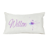 Lil Green Rhino dance pillow BALLERINA DANCER RECTANGLE PILLOW