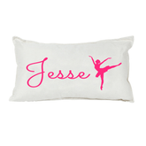 Lil Green Rhino dance pillow BALLERINA PINK RECTANGLE PILLOW