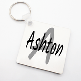 Lil Green Rhino name bag tags BLACK AND GREY BAG TAG