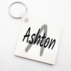 Lil Green Rhino name bag tags BLACK AND GREY BAG TAG
