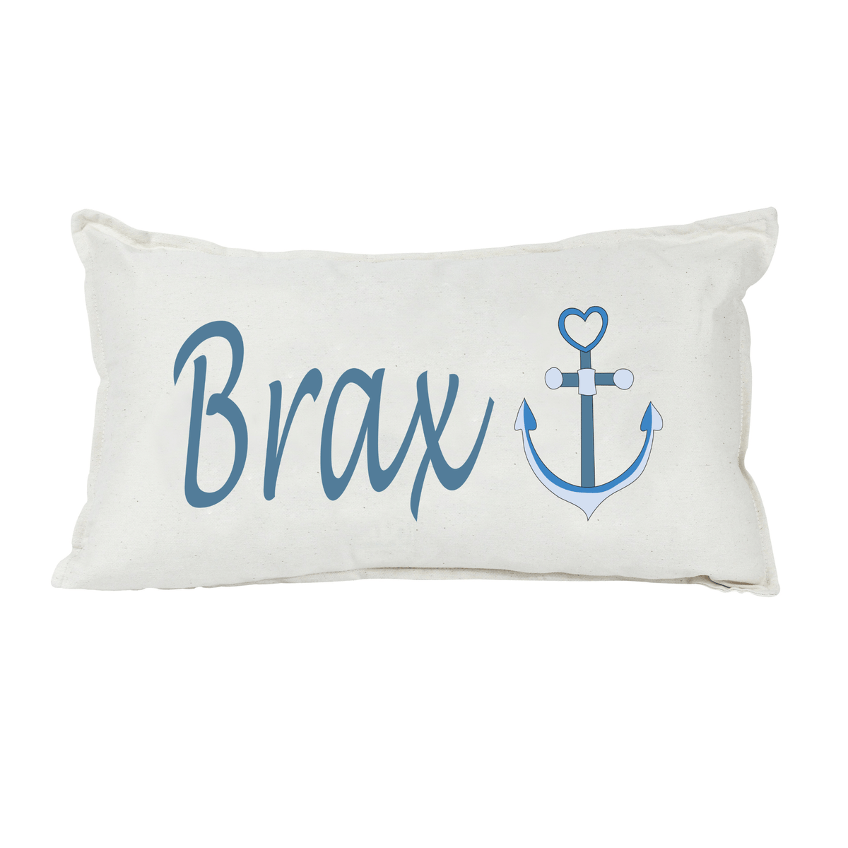 Lil Green Rhino nautical pillow ANCHOR RECTANGLE PILLOW